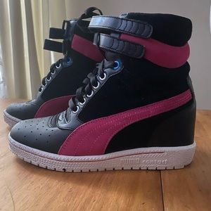 Puma wedge sneakers.